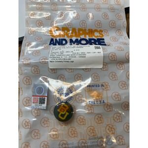 Baylor University Primary Logo Lapel Pin Green Gold Graphics and More NEW